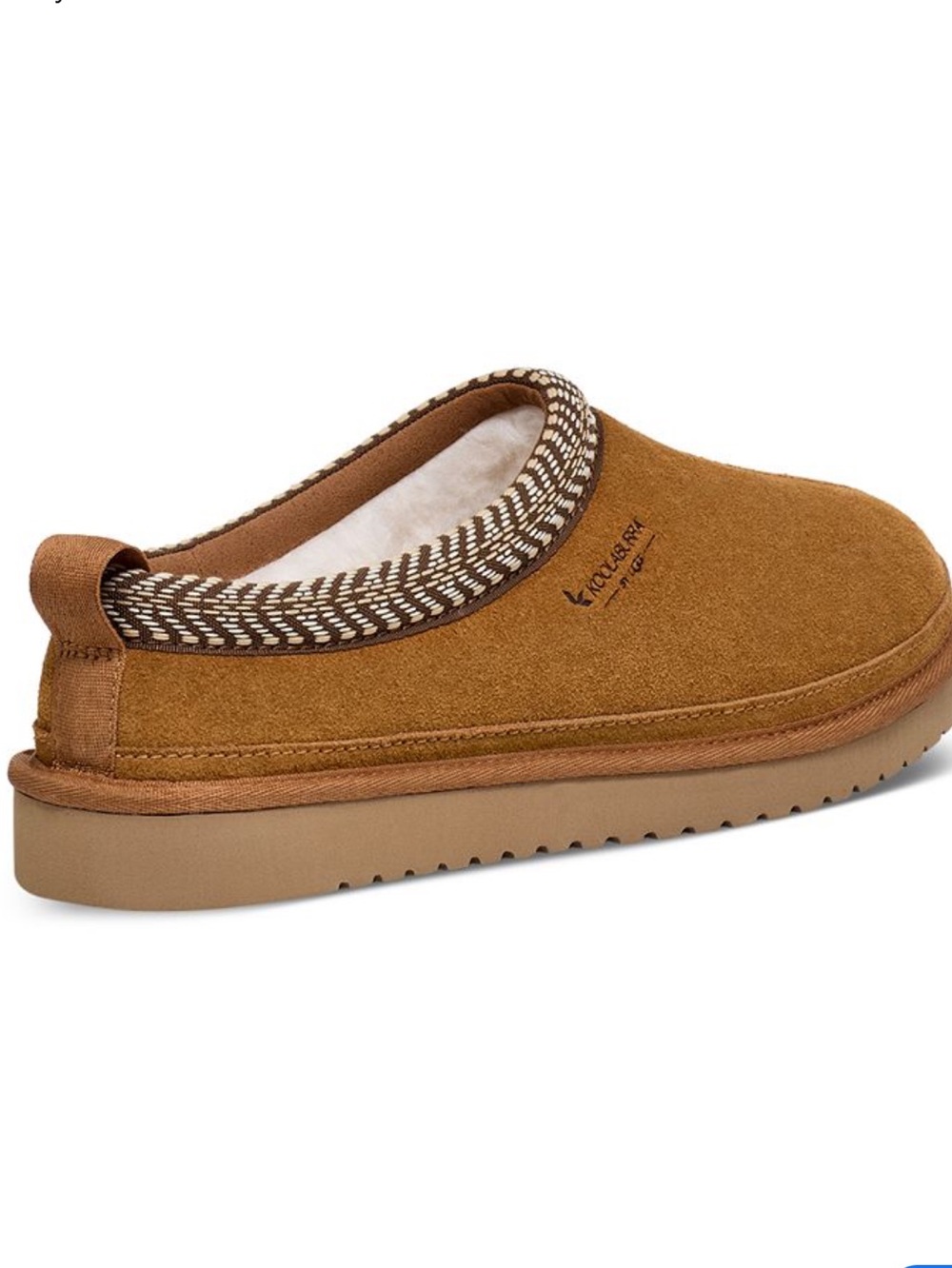 Koolaburra Men’s Suede Slip-On Loafer in Chestnut Tan